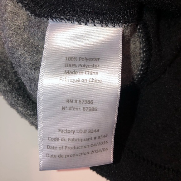 EDDIE BAUER 2T BLACK / GRAY FLEECE ZIPPER SWEATER - Picture 7 of 7